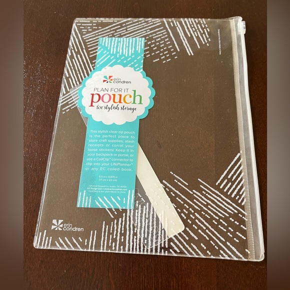 Erin Condren Bundle: vegan leather weekly planner, 3 Snap in Dashboards, pouch - Picture 16 of 16
